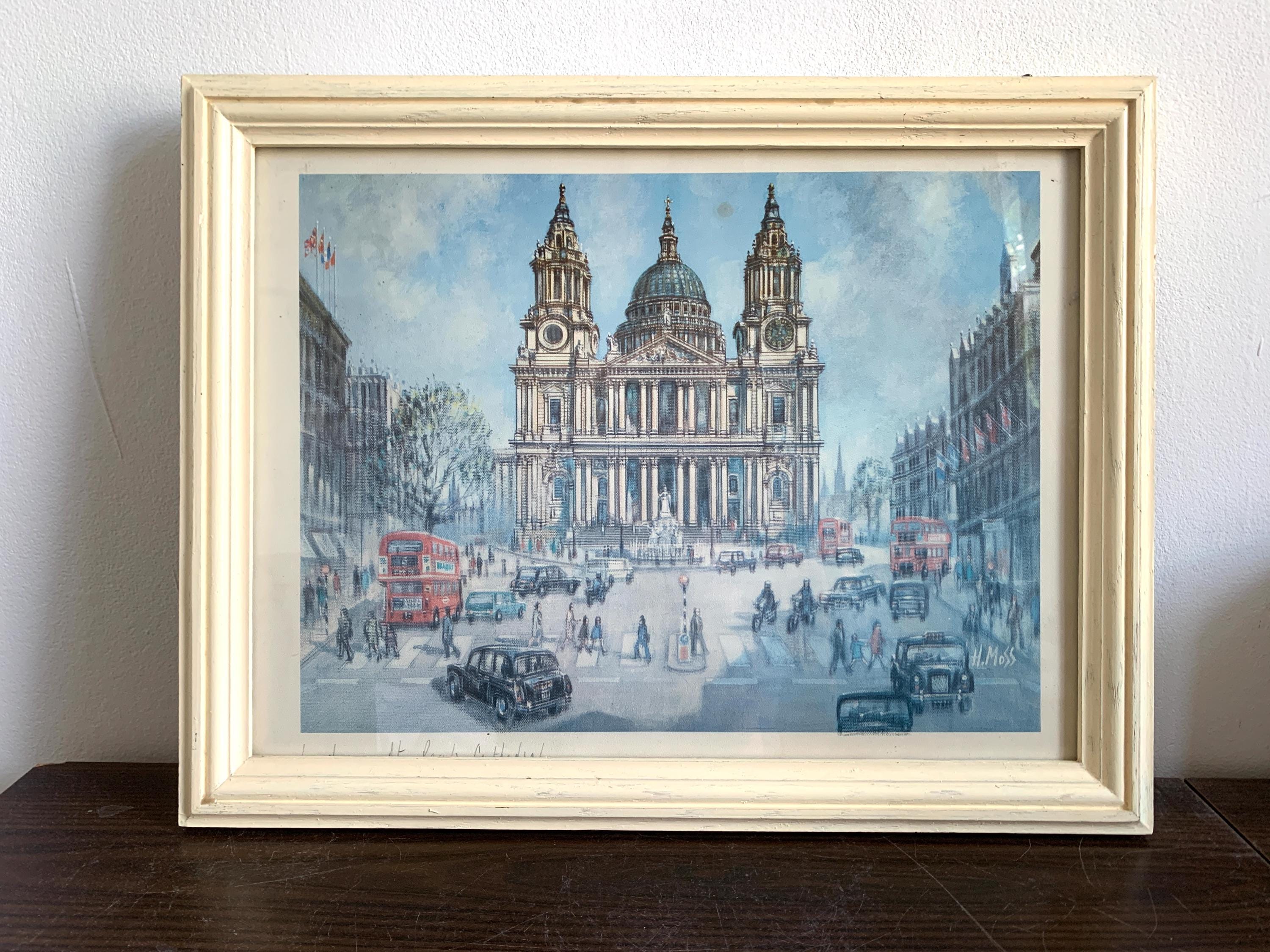 St. Paul's Cathedral アート作品 LKersh H Moss St. Paul's Cathedral London Lithograph Print Vintage - Etsy
