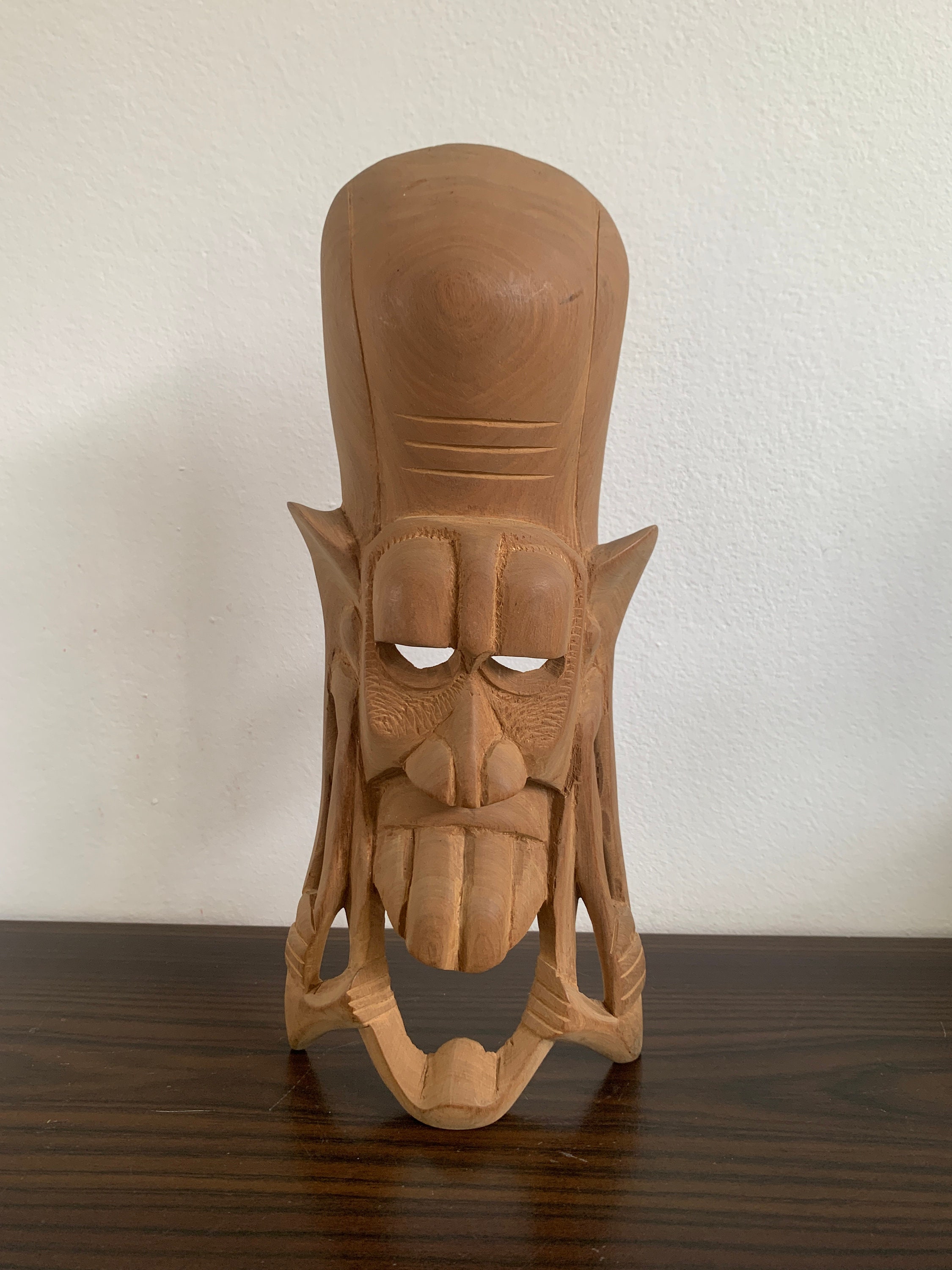 アフリカンマスク 木製 彫刻 スタンド付き 木製アフリカマスク男性部族ヴィンテージスタンド彫刻 - Etsy 日本