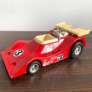 Rare 70s Tonka Red Racing car Made in Japan Vintage