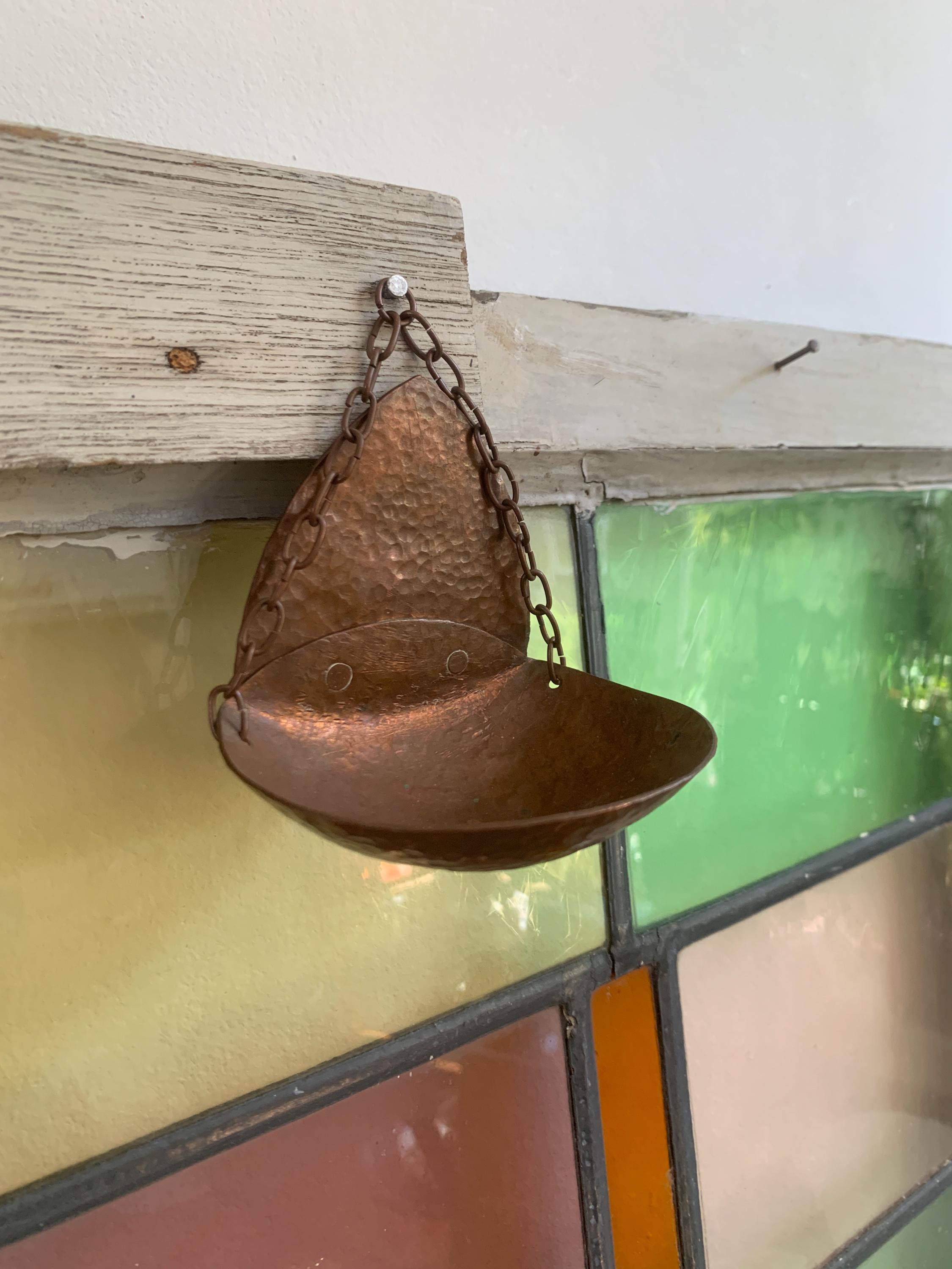 50s Holy water font  Bronze Antique