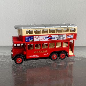 Days Gone 1931 AEC Renown Martini Double Decker Bus Made in England by Lledo Miniature Vintage