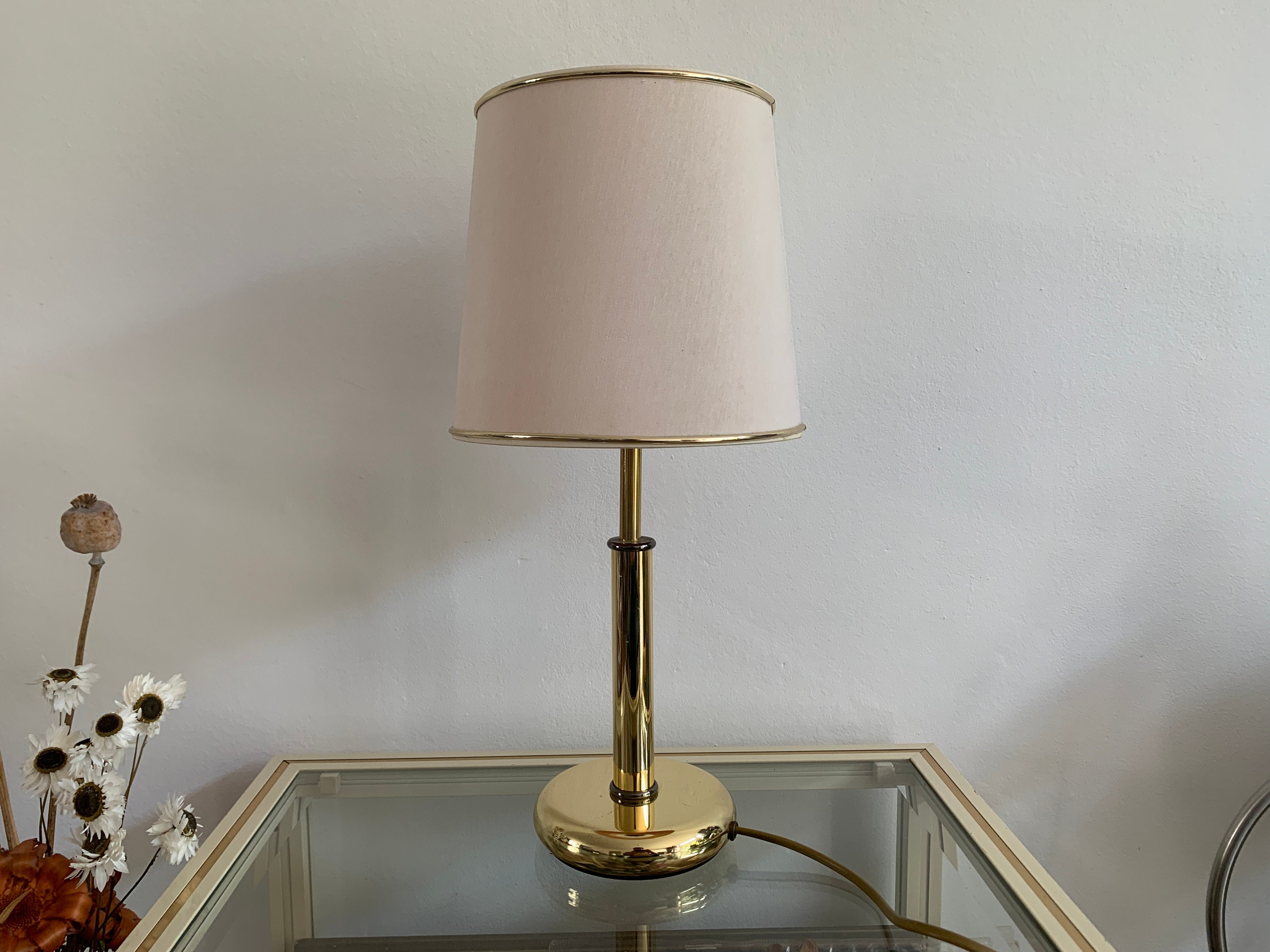 AF CINQUANTA Italy Table Lamp Vintage Gold Ivory 80s - Etsy
