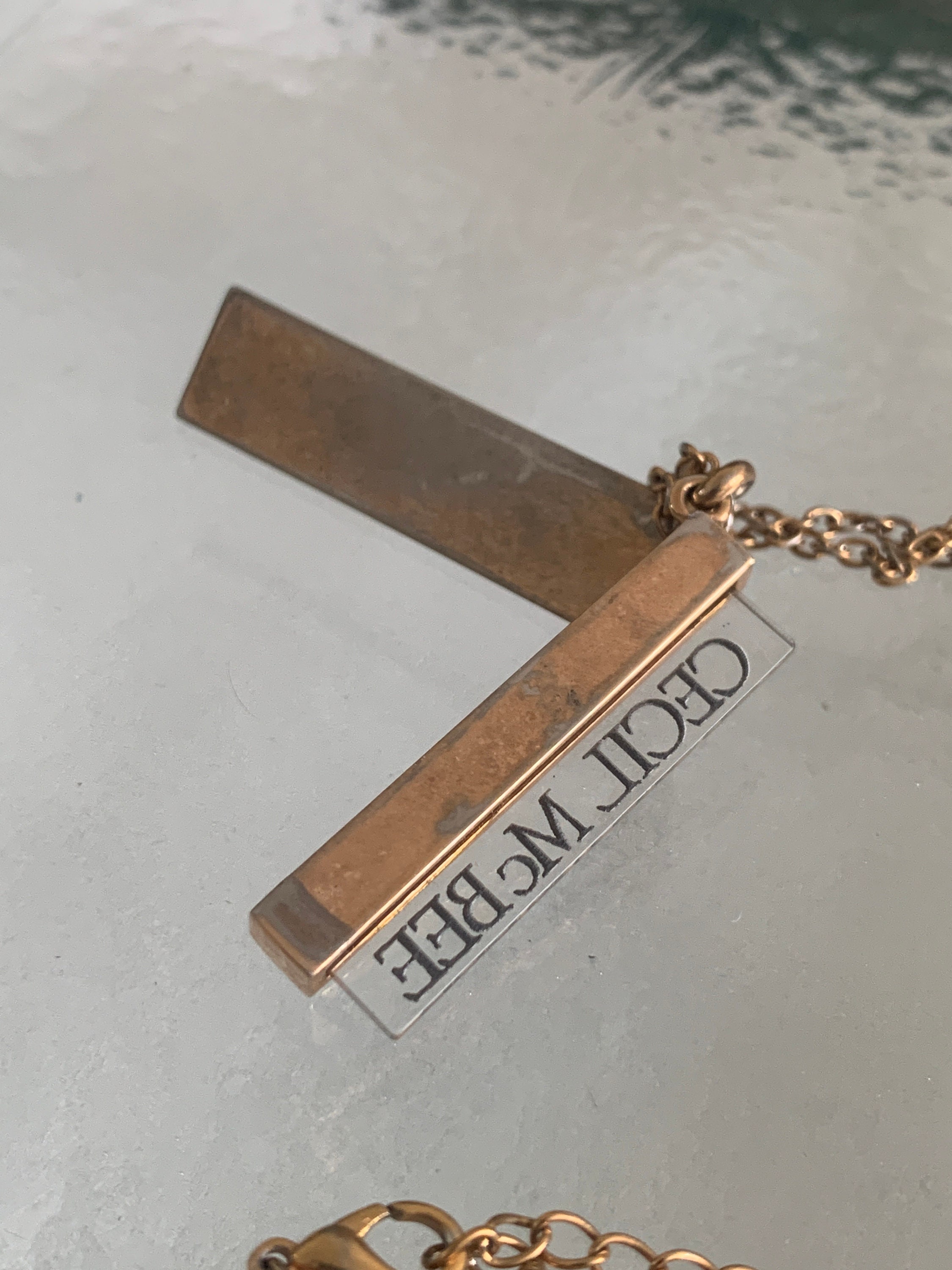 CECIL Mc BEE ネックレス セシルマクビー ネックレス ハートモチーフ ロゴ レディース CECIL