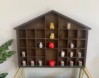 Houten huis wanddecoratie vintage grote figuur display nr. 2