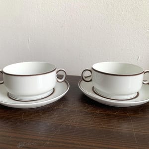 Set of 2 Thomas Germany Soup Cups Ceramic Vintage