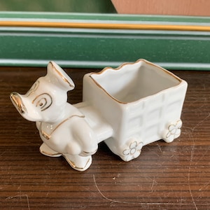 Donald Duck Small Planter Ceramic White Vintage
