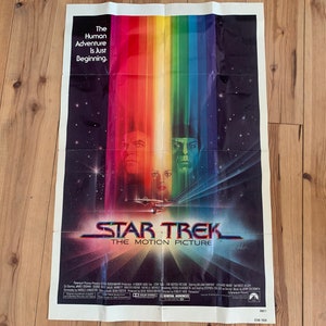 Raro poster del film Star Trek del 1979, litografia d'epoca originale USA