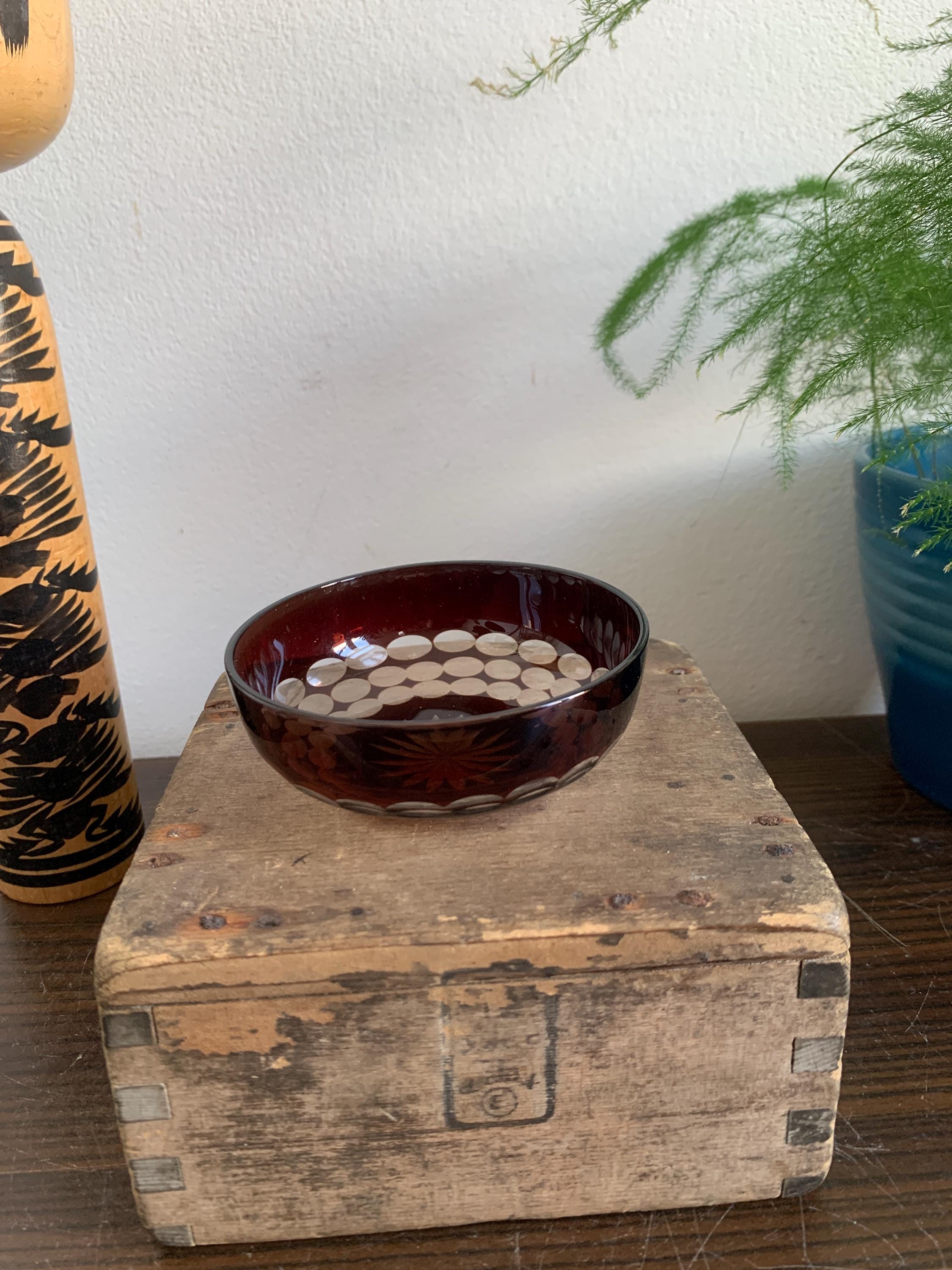 ぎやまんクリスタル 江戸切子 切子ボウル アンティーク切子 ワイン