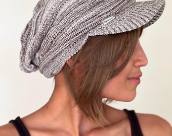 Peluca con flequillo de cabello humano - Para usar debajo de sombreros y gorros - Quimioterapia, Alopecia (Flequillo lateral frontal)