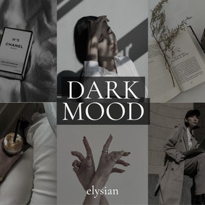 9 Lightroom Mobile Dark Moody Presets | Desktop Presets | Influencer Filter | Cinematic Presets | Film Presets | Lightroom Presets | Bundle