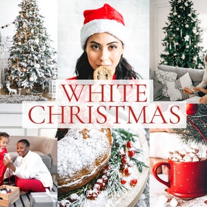 18 WHITE CHRISTMAS Presets, Winter Presets, Lightroom Mobile Presets, Xmas Presets, Photo Presets, Influencer Holiday Presets