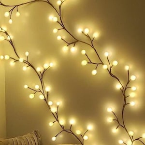 Light String Lights for Bedroom, Vine Wall Hanging Lights Fairy String Mushroom lights