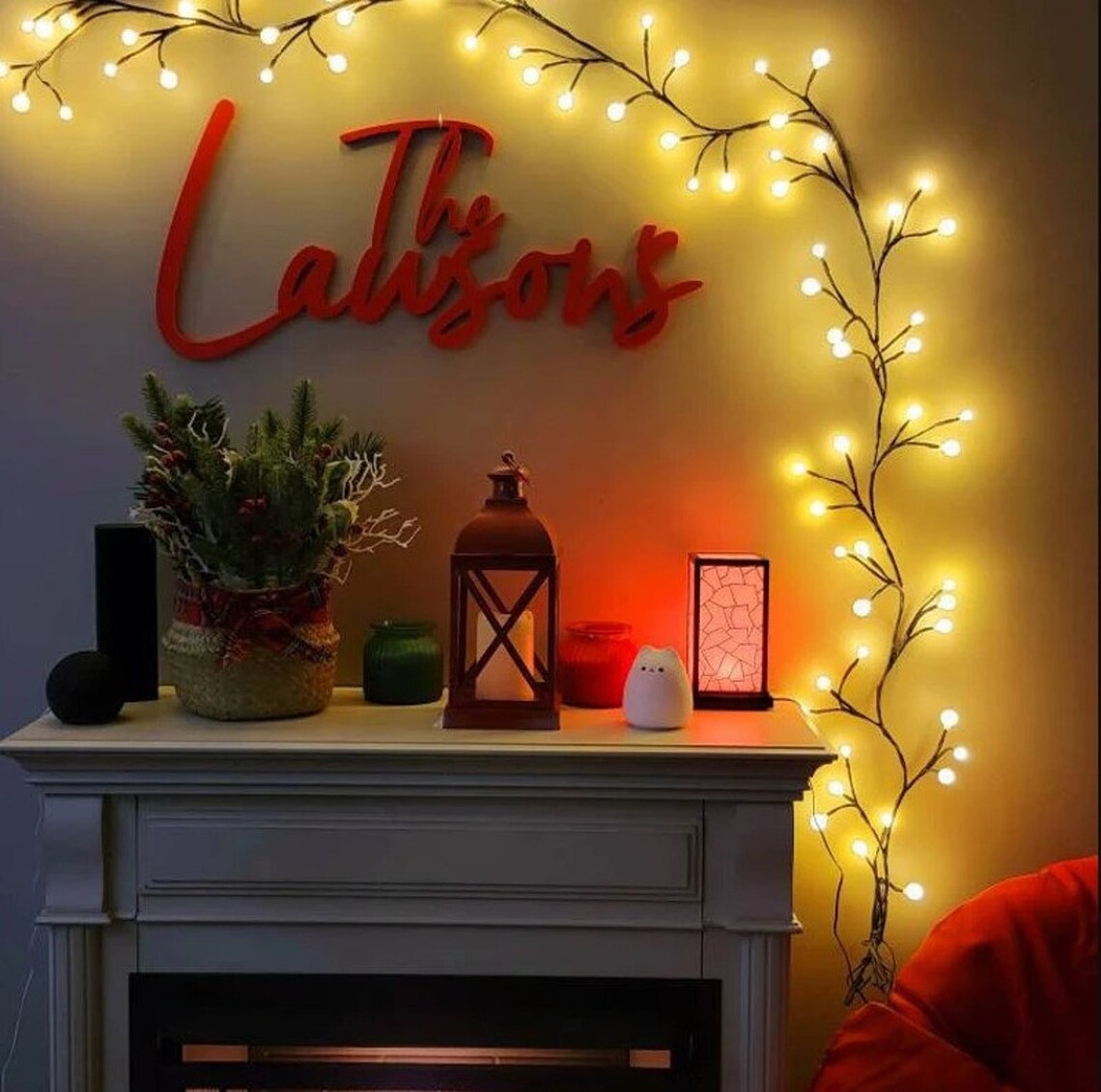 Fairy Lights Plug in Bedroom String Lights for Wall Lights Hanging Vine