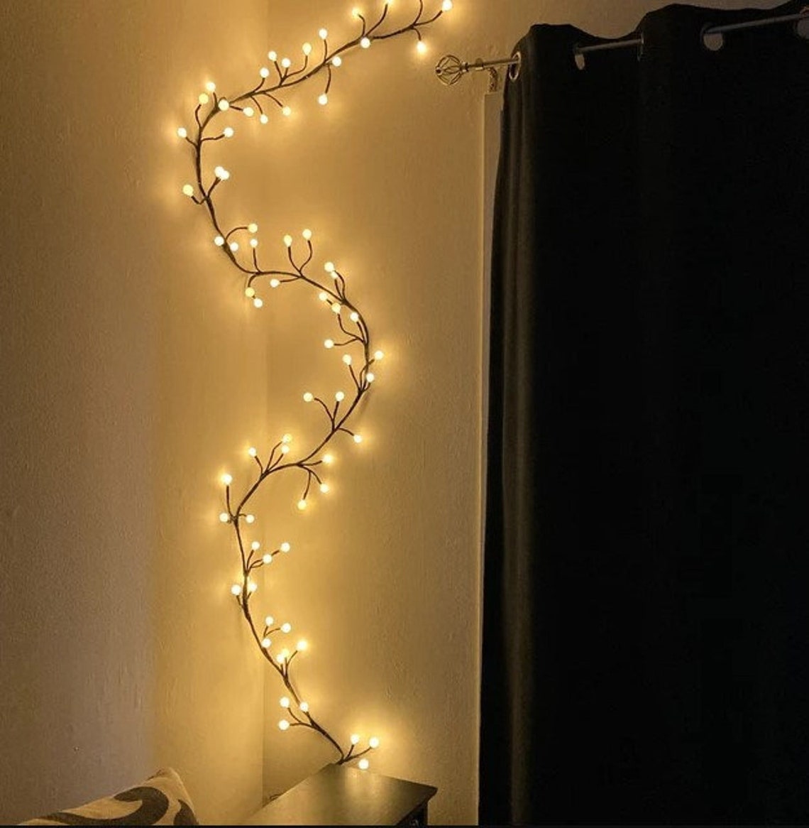 Fairy Lights Plug in Bedroom String Lights for Wall Lights Hanging Vine Light Fairy Strings