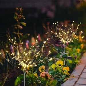 Fire Fly Lights (2 Pack), Solar Garden lights, Firefly Solar Lights, Solar Lights Outdoor, Garden Decor, fairy lights, Solar Powered