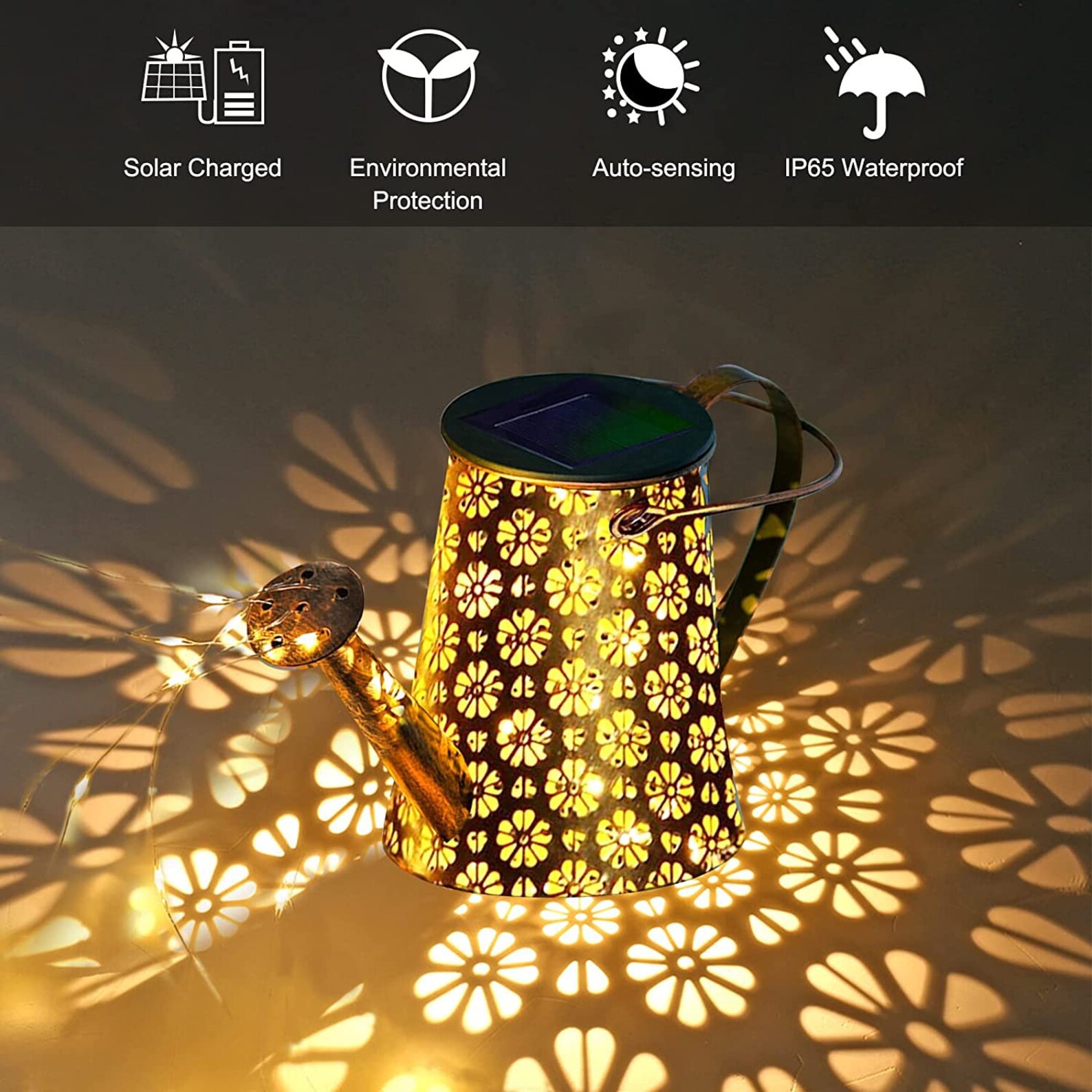 Solar Watering Can Light 1 Watering Can Solar Lights Etsy