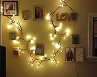 Bedroom String Lights for Wall Lights Hanging Vine Light Fairy Strings  Mushroom Lamp 