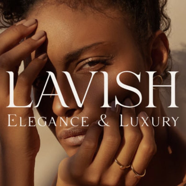 Lavish Font- Elegance and Luxury font type, Serif Font, Modern Font, Font for Cricut, Canva Fonts, Handwritten Font, Logo Fonts