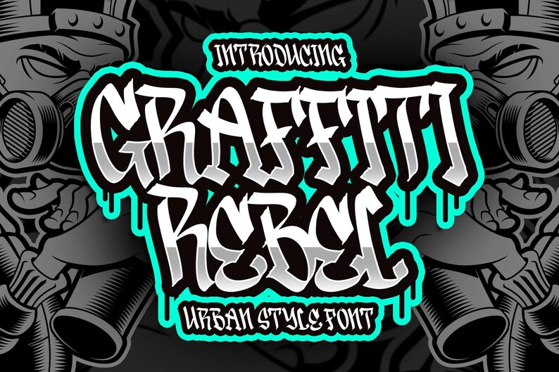 Graffiti Font Bundleurban Graffiti Font Bundle, Digital Font, Cricut