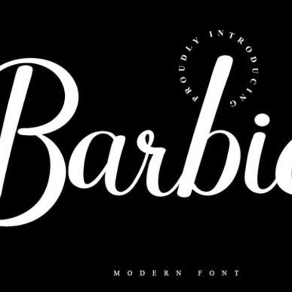 Barbie Font, Modern Font, Handwritten Font, Font for Cricut, Canva Font, Font download, Bold Font, digital download