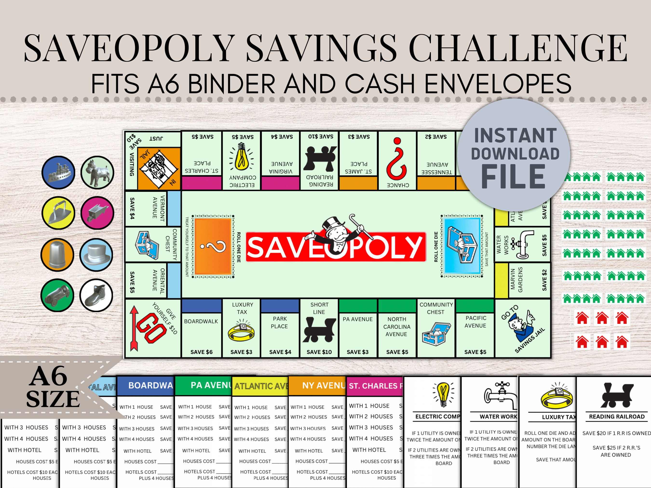 Saveopoly Savings Challenge Saveopoly - Il Fullxfull.4593547582 As2u 