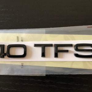Glanzend zwart 40 TFSI-kofferbakbadge Audi