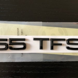 Glanzend zwart 55 TFSI kofferbakbadge Audi
