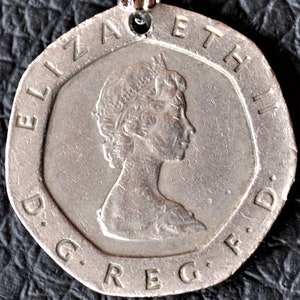 Queen Elizabeth II Coin Pendant Necklace