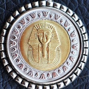 Egypt King Tut Coin Pendant Necklace