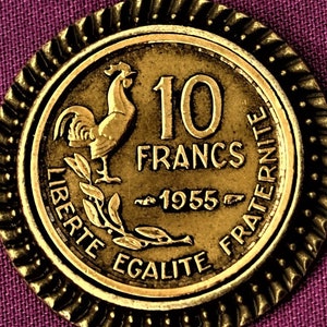 Frankrijk haan munt hanger ketting