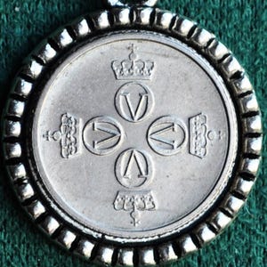 Norway 4 Crown Coin Pendant Necklace