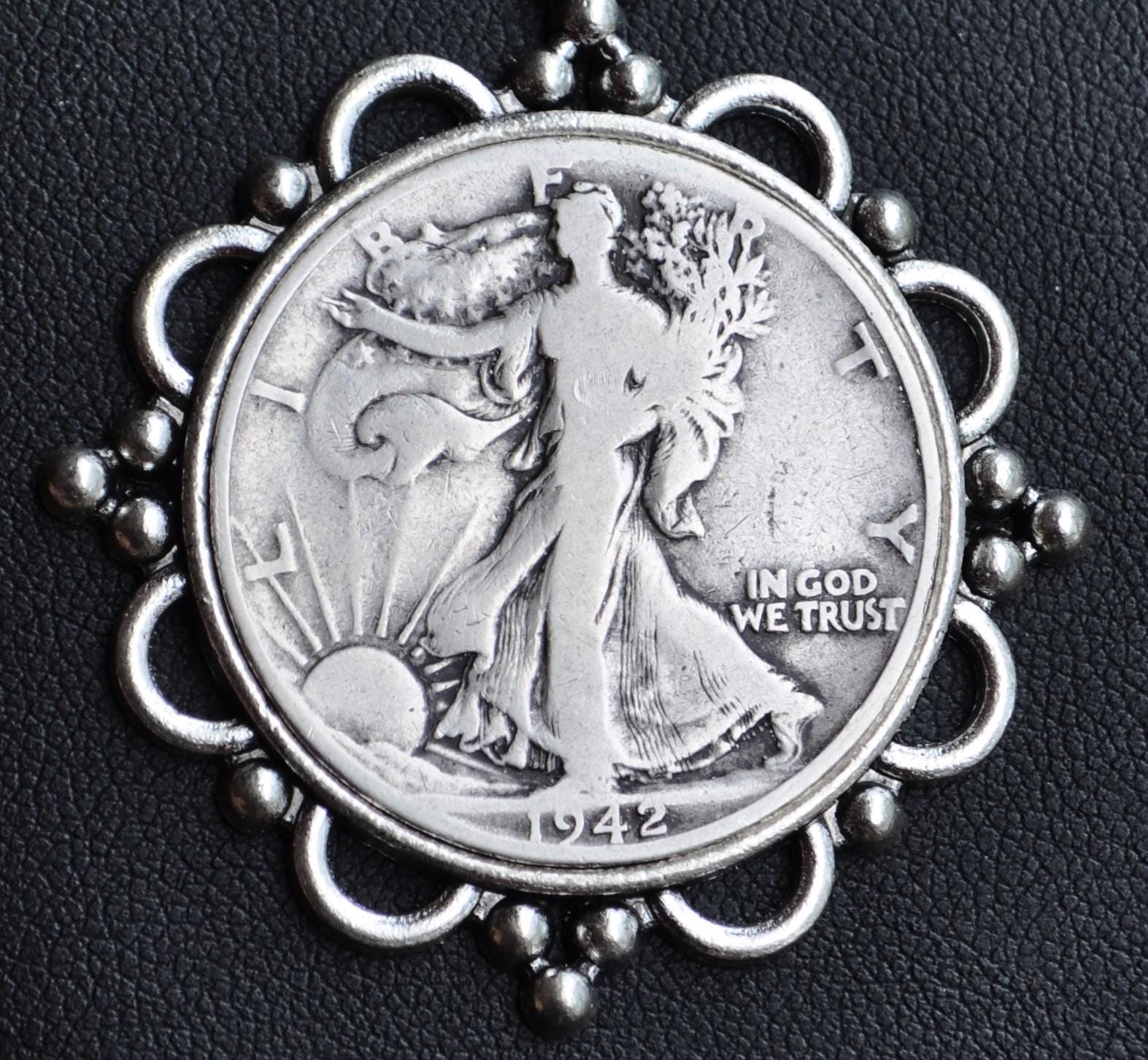 Silver Walking Liberty Necklace - Etsy