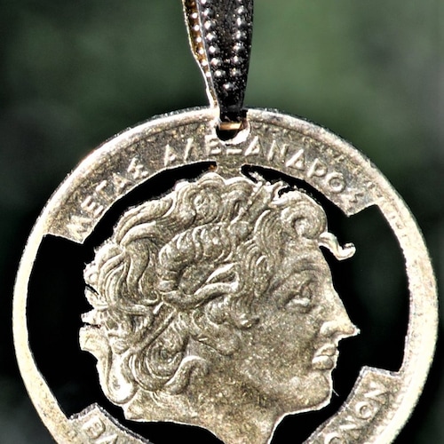 Collana Con Moneta Ritagliata A Forma Di Gufo - Gioiello In Ottone, Catena Inclusa, Made In USA