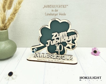 Personalisiertes Geldgeschenk zum Firmenjubiläum, Geschenk Hochzeitstag Jubiläum, 10 Jahre Jubiläum