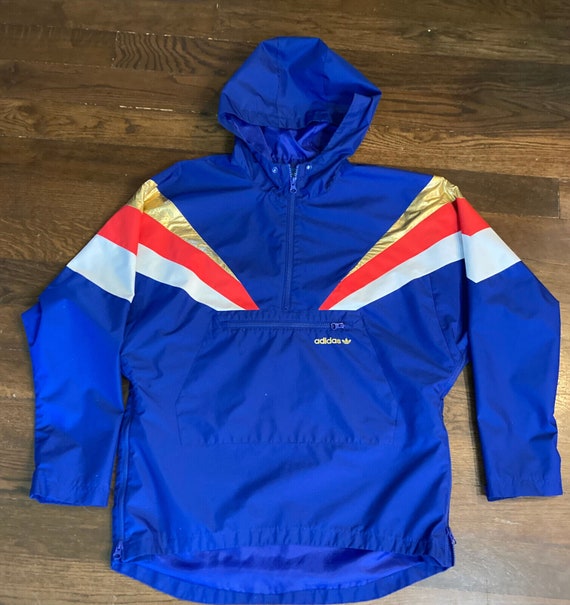 vitalidad Categoría nuestra Adidas Fontanka Jacket 1/2 Zip Anorak USA Blue Red White Gold - Etsy