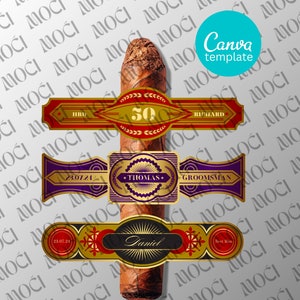 Custom Cigar Labels, Personalised Cigar Bands, Groomsmen Best Man Proposal, Wedding Cigar Band, Cigar Label Template, Cigar Sticker Template