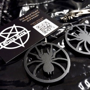 Tarantula spider earrings