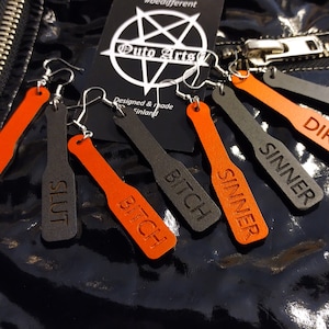 Spank design earrings