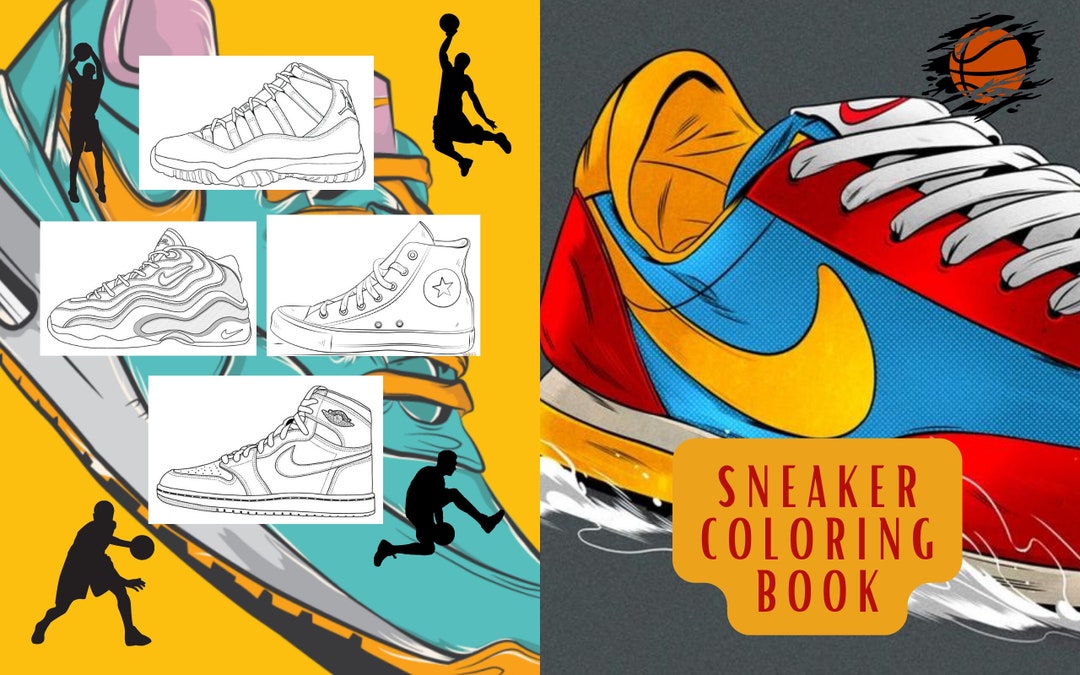 Sneaker Coloring Book / Digital Download / Kids, Teens, and ...