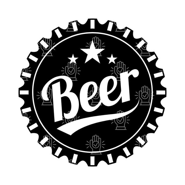 Beer Cap Svg / Digital Download / Transparent Background / Svg Pdf Png Jpg