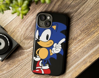 Sonic The Hedgehog Handyhülle / Sonic / iPhone / Samsung / Robuste Handyhüllen / 2-teiliges Design mit Stoßfestigkeit und Stoßstreuung