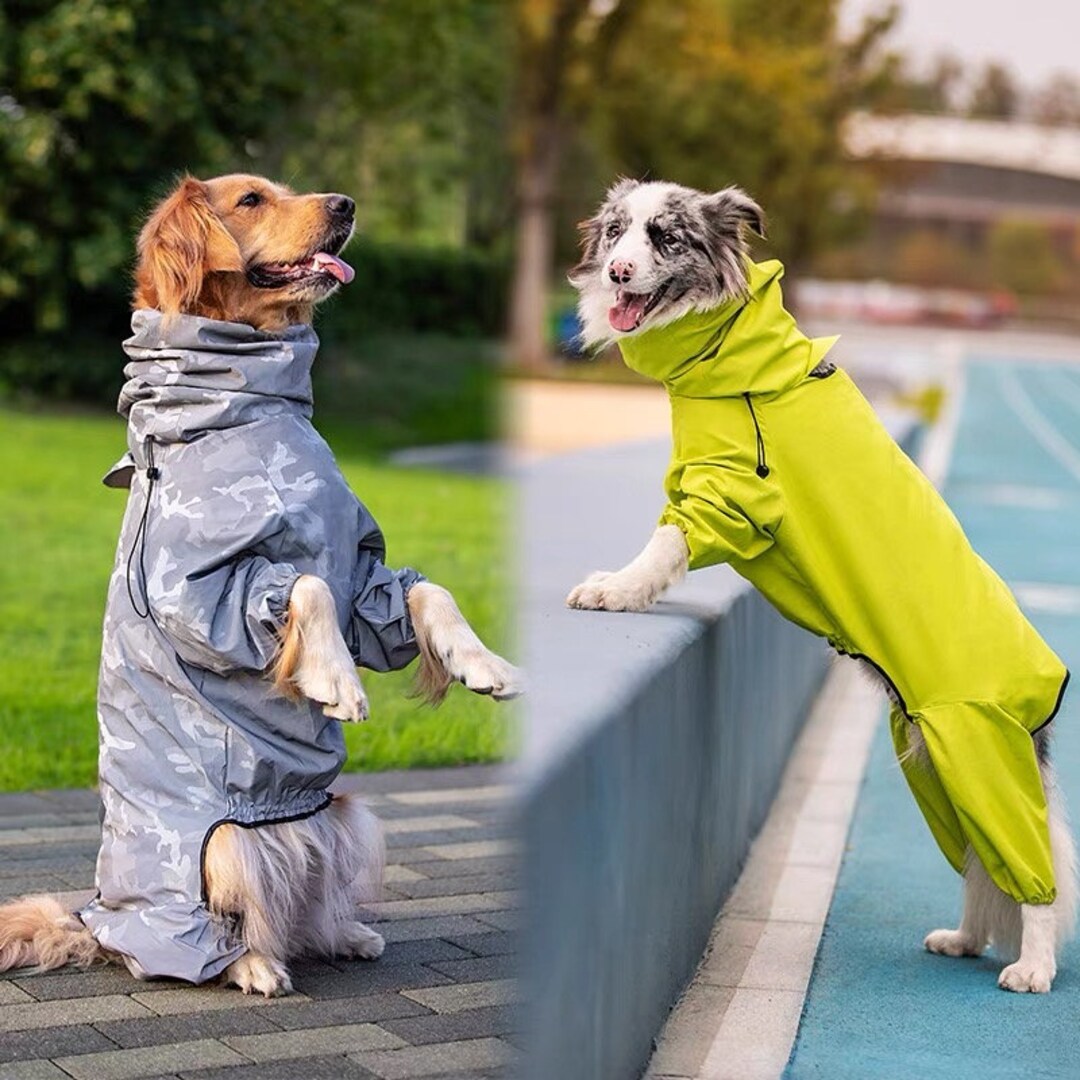 Dog Raincoatwaterproof Rain Jacket for Dog Small Big Dog Etsy