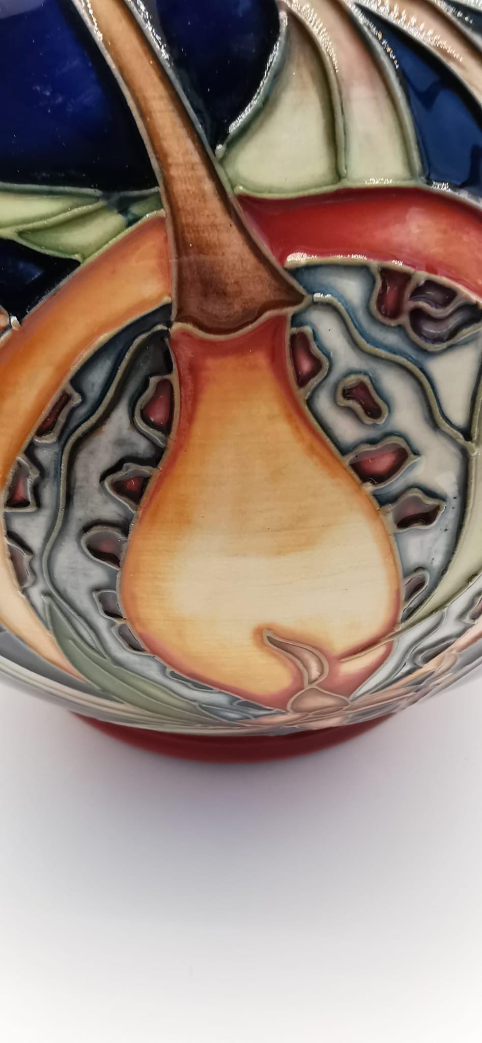 Vase Moorcroft Pleviana Rachel Bishop 2003 - 10,5 Cm - Porcelaine Multicolore