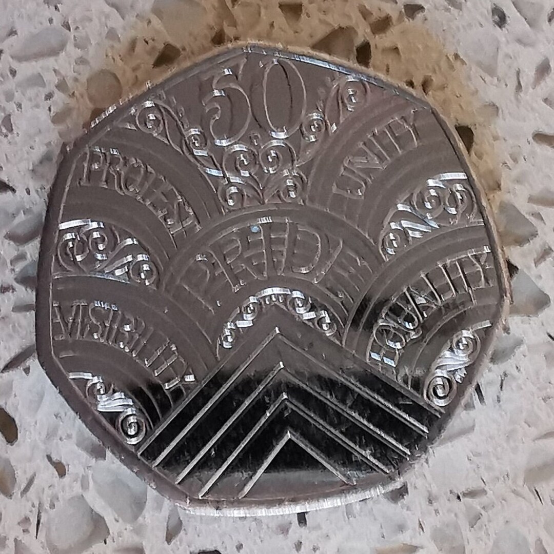 PRIDE 50p Coin Dated 2022 Has Been In Circulation But Not Long In pride-50p-coin-dated-2022-has-been-in-circulation-but-not-long-in