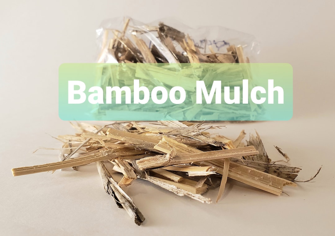 Natural Organic Bamboo Mulch Homegrown Homemade Mulch Etsy
