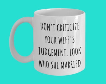 Caneca engraçada para esposa, presente de aniversário, xícara de café divertida