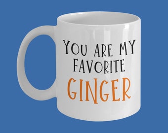 Personalized Ginger Coffee Mug, Funny Secret Santa Gift