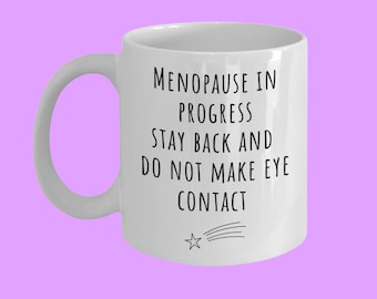 Taza de café divertida sobre la menopausia, regalo para el 50 cumpleaños