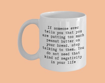 Peanut Butter Lover Mug: Funny Foodie Gift