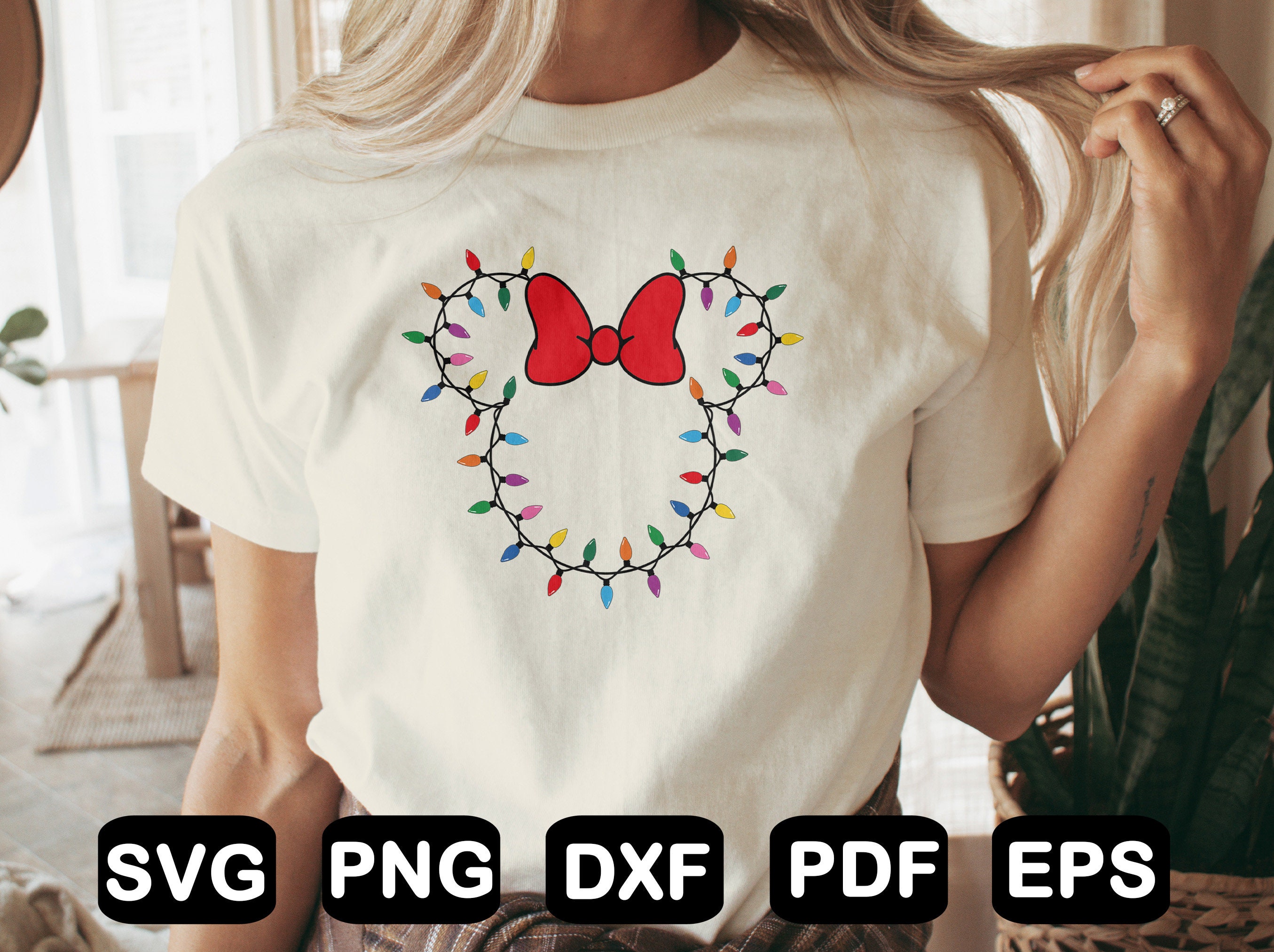 Mickey and Minnie Christmas Svg, Christmas Svg Bundle, Mouse Head